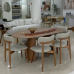 Conjunto Mesa Escócia e 6 Cadeiras Lucia - Pronta Entrega