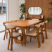 Conjunto de Mesa de Jantar Eclipse e 8 Cadeiras Hera - Pronta Entrega
